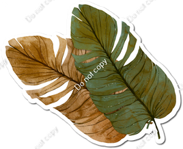 Sage & Brown Boho Leaf Bundle # 1 w/ Variants