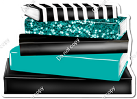 Teal & Black Stack of Books w/ Variants