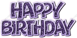 Purple BB Happy Birthday Statement