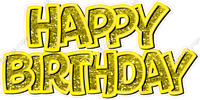 Sparkle - Double Line Happy Birthday