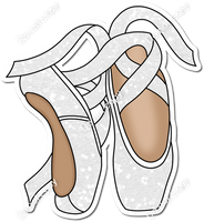 White Sparkle Ballet Shoes w/ Variants