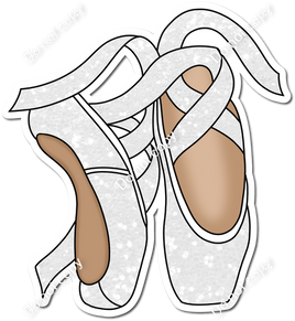 White Sparkle Ballet Shoes w/ Variants