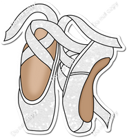 White Sparkle Ballet Shoes w/ Variants