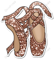 Rose Gold Sparkle Ballet Shoes w/ Variants