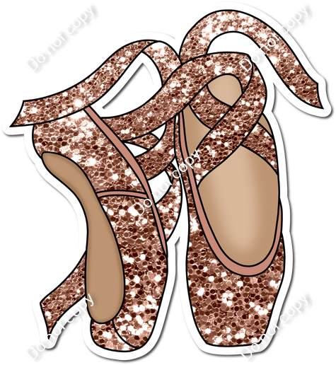 Rose gold ballet sales shoes
