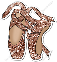 Rose Gold Sparkle Ballet Shoes w/ Variants