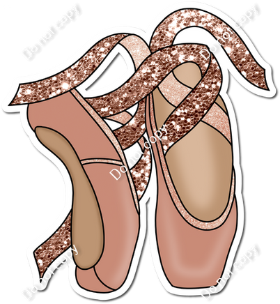 Rose gold ballet shoes online