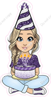 Purple - Light Skin Tone - Blonde - Birthday Girl w/ Variants