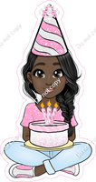 Baby Pink - Dark Skin Tone - Birthday Girl w/ Variants