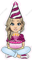 Hot Pink - Light Skin Tone - Blonde - Birthday Girl w/ Variants