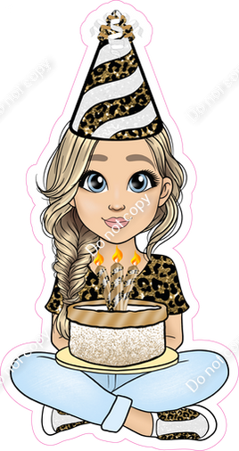 Gold Leopard - Light Skin Tone - Blonde - Birthday Girl w/ Variants