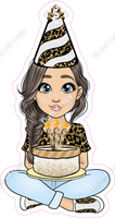 Gold Leopard - Light Skin Tone - Blown Hair - Birthday Girl w/ Variants