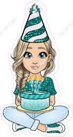 Teal - Light Skin Tone - Blond - Birthday Girl w/ Variants