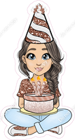 Rose Gold - Light Skin Tone - Brown Hair - Birthday Girl w/ Variants