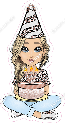 White Leopard - Light Skin Tone - Blond - Birthday Girl w/ Variants