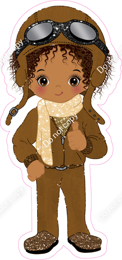 Aviator - Dark Skin Tone - Girl - Champagne