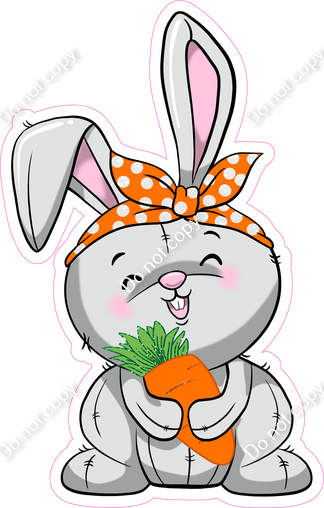 Easter Bunny With Pets Name Bandana