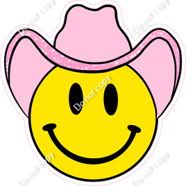 Emoji with Baby Pink Cowboy Hat w/ Variants