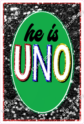 He is Uno Game Card w/ Variants
