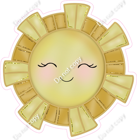 Orange & Yellow Sun with Face w/ Variants