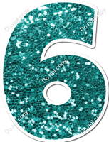 30" Individuals - Teal Sparkle