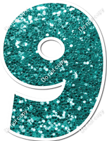 30" Individuals - Teal Sparkle
