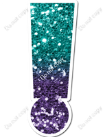 LG 23.5" Individuals - Teal / Purple Ombre Sparkle