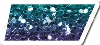 LG 23.5" Individuals - Teal / Purple Ombre Sparkle