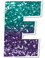 LG 23.5" Individuals - Teal / Purple Ombre Sparkle