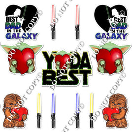 13 pc Star Wars Fathers Day Theme0448