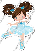 Light Skin, Blue Dress Ballerina Girl w/ Variants