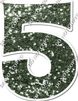 18" KG Individual Sparkle Sage - Numbers, Symbols & Punctuation
