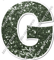 23.5" KG Individual Sparkle Sage - Alphabet Pieces