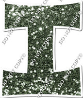 23.5" KG Individual Sparkle Sage - Alphabet Pieces