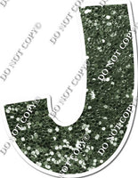 18" KG Individual Sparkle Sage - Alphabet Pieces