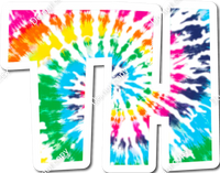 LG 18" Individuals - Tie Dye