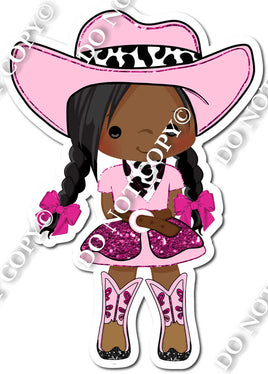 Western Cowgirl - Dark Skin Tone Cowgirl