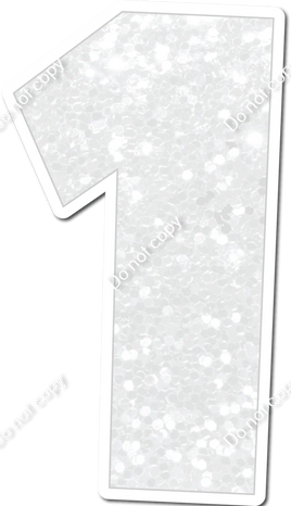 30" Individuals - White Sparkle