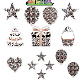 14 pc - Flair Set - White Leopard