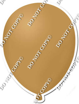 Flat - Gold Balloon - Style 2