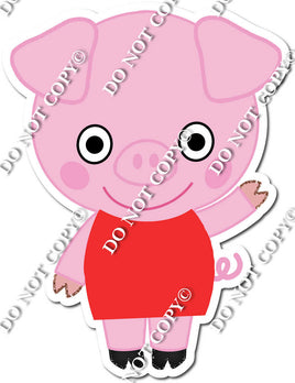 Little Pig in Flat Red Dress w/ Variants