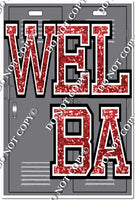 Locker - Red Welcome Back -