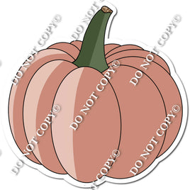 Flat Rose Gold Pumpkin