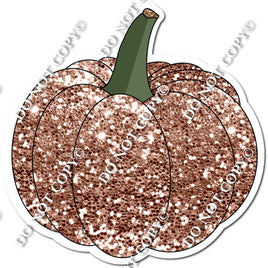 Sparkle Rose Gold Pumpkin