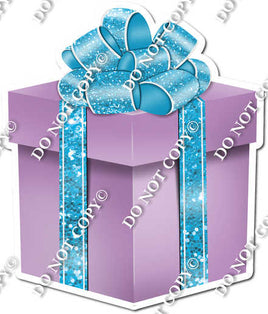 Sparkle - Lavender Box with Caribbean Ribbon Present - Style 4