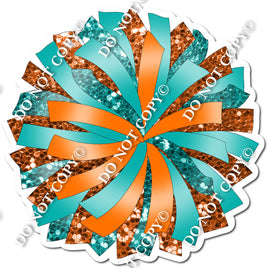 Pom-Pom - Orange & Teal w/ Variants