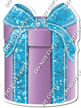 Sparkle - Lavender Box with Caribbean Ribbon Present - Style 3