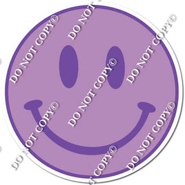 Flat Purple & Lavender Smiley Face w/ Variants