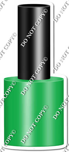 Flat Green Nail Polish w/ Variant