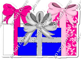 Blue & Pinks - Group of Christmas Presents